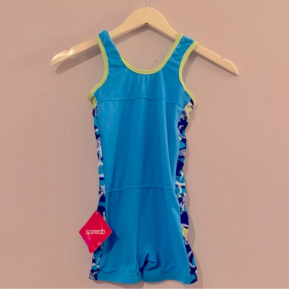 Speedo Boys 1-pc Swim Suit Age 4-6 UV50+ Block the Burn NWT NEW - Picture 3 of 5
